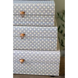 Chic Antique Amilly �ske i bambus s�t af 3 - Opal/natur