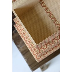 Chic Antique Amilly �ske i bambus s�t af 3 - Coral/natur