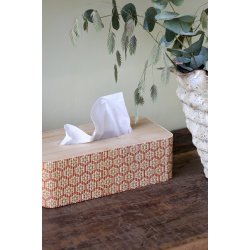 Chic Antique Amilly �ske i bambus til servietter - Coral/natur