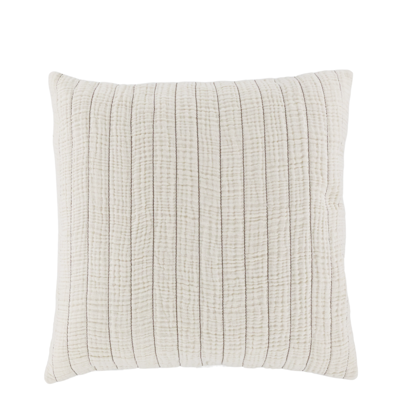 Chic Antique Aix Pudebetrk m. striber, 45x45 cm - creme