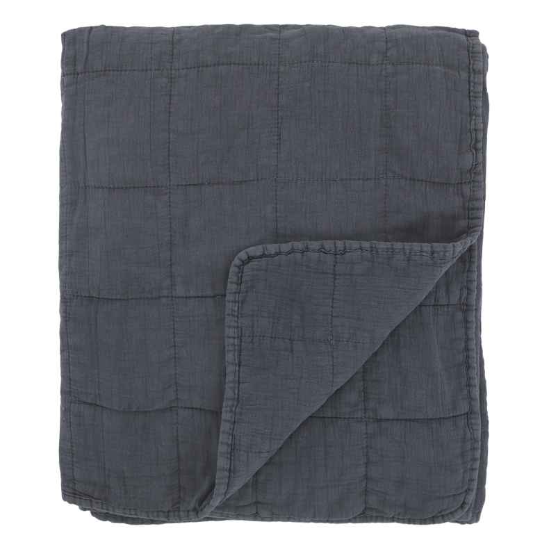 Chic Antique Aix Vintage Quilt midnight, 130x180 cm