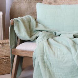 Chic Antique Aix Vintage Quilt Verte, 130x180 cm