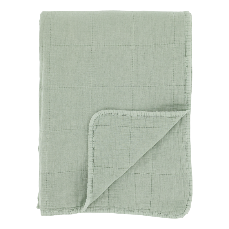 Chic Antique Aix Vintage Quilt Verte, 130x180 cm