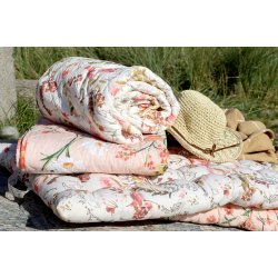 Chic Antique Aix Quilt m. vilde blomster 130x180 cm - creme