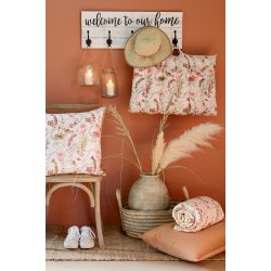 Chic Antique Aix Quilt m. vilde blomster 130x180 cm - creme