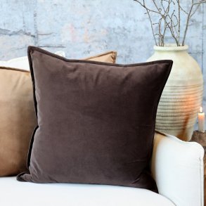 Chic Antique Aix Pudebetr�k i velour 50x50 cm - Mocca