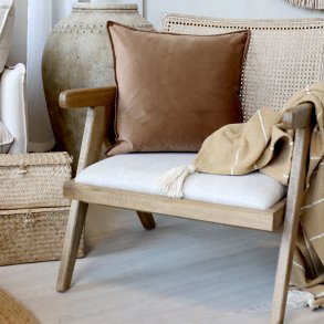 Chic Antique Aix Pudebetr�k i velour 50x50 cm - Nougat