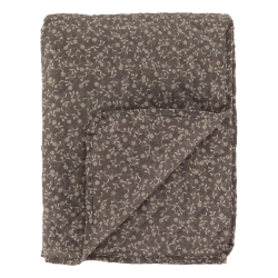 Chic Antique Aix Quilt m. blomsterm�nster, 130x180 cm, latte og sand