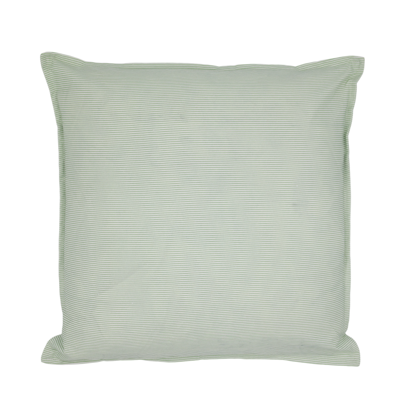 Chic Antique Aix pudebetr�k i verte gr�n og hvid med klassiske m�lkedrengestriber.