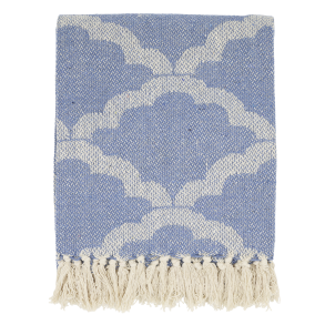 Chic Antique Aix Plaid af overskudsgarn, 150x130 cm, sky blue