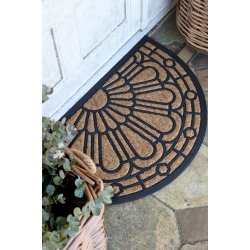 Chic Antique D�rm�tte m. m�nster, Halvrund 45x75 cm