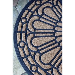 Chic Antique D�rm�tte m. m�nster, Halvrund 45x75 cm
