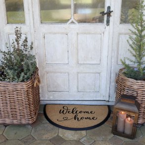 Chic Antique D�rm�tte, Welcome home, Halvrund 45x75 cm