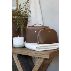 Chic Antique Toilettaske, Coffee 17x22x14 cm