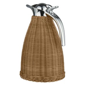 Ib Laursen Termokande brun polyrattan h�ndflettet 1,5 ltr