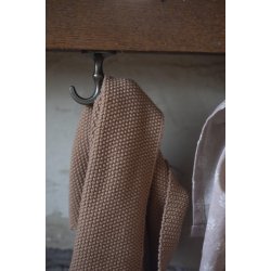 Ib Laursen Knage dobbelt skrues op under hylde, messing