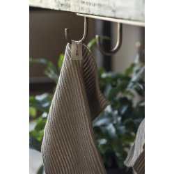 Ib Laursen Knagerkke m/3 knager antik messing-look skrues op under hylde