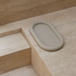 DESIGNSTUFF RUND Bubble silikonebakke, 22cm, sand