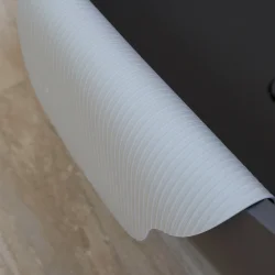 DESIGNSTUFF CURV Silikone skridsikker badem�tte, lysegr�