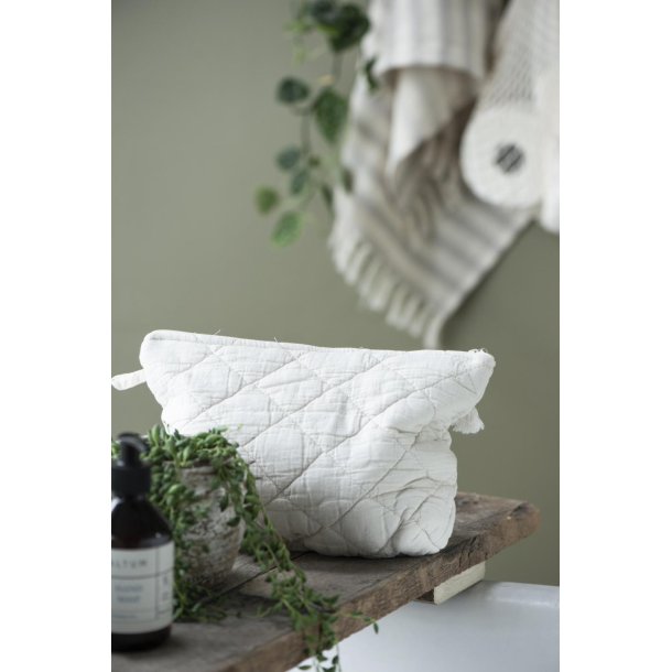 Ib Laursen Toilettaske Quiltet - Butter Cream