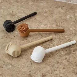 DESIGNSTUFF VANA Opvaskeb�rste, Silikone, sand