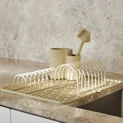 DESIGNSTUFF DRIP M�tte med dr�n til t�rring af opvask, sand