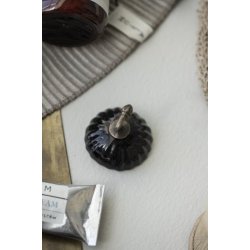 Ib Laursen Knage enkelt m/keramik sort