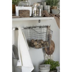 Ib Laursen, Knagerkke med 5 knager, rustfri stl-look