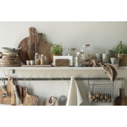 Ib Laursen, Knagerkke med 5 knager, rustfri stl-look