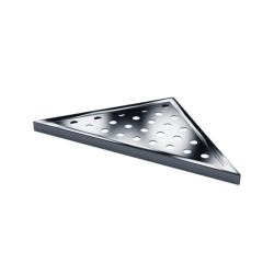 Hjrnehylde til bad, rustfrit stl, poleret - Aquatrend