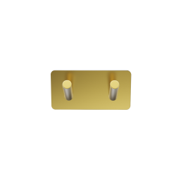 Hndkldekrog selvklbende dobbelt mat messing - Elements