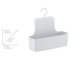 Wenko Shower Caddy i plast. Barcelona - Hvid