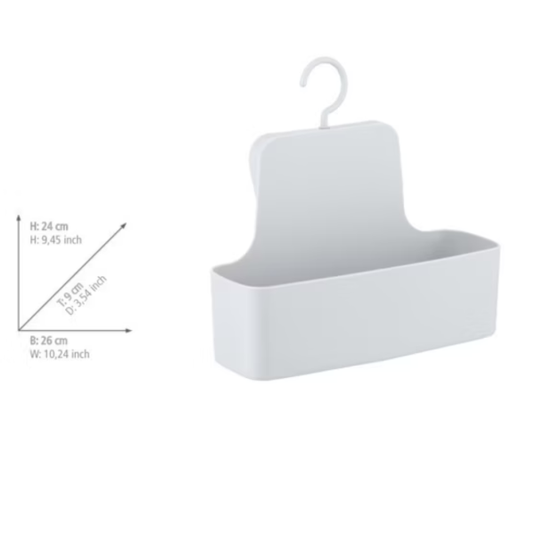 Wenko Shower Caddy i plast. Barcelona - Hvid