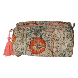 Au Maison Kosmetiktaske, Artisan, stvet turkis/gul