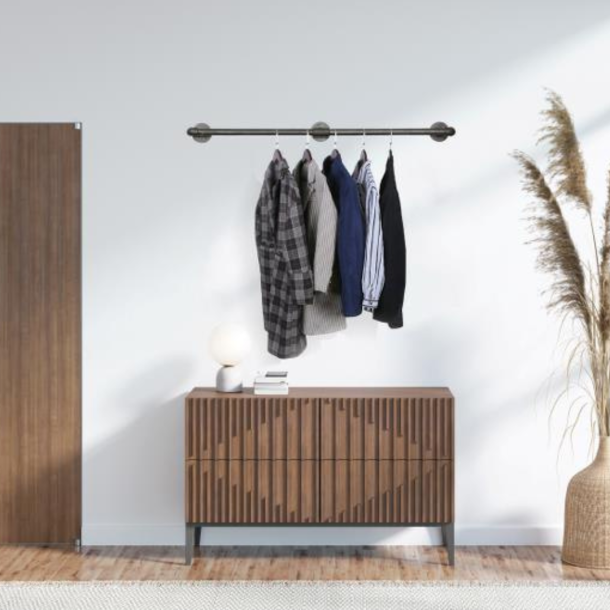 Simple Racks Williamsburg bjlestang r i vandrr, 214 x 35 cm