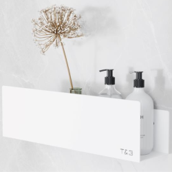 Nortiq T&B selvklbende hylde, Medium T2 - Mat hvid