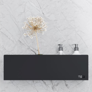 Nortiq T&B selvklbende hylde, Medium T2 - Mat sort