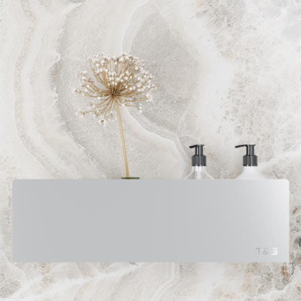 Nortiq T&B selvklbende hylde, Medium T2 - Brstet alu