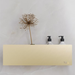 Nortiq T&B selvklbende hylde, Medium T2 - Brstet guld