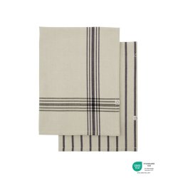 House Doctor Viskestykker, Chef st m/ 2 stk - sort