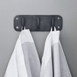 House Doctor Knagerkke m. 3 knager, Pati, Sort antik