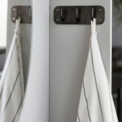 House Doctor Knagerkke m. 3 knager, Pati, Sort antik