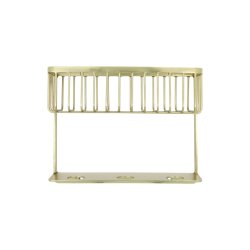 House Doctor Bath, badevrelseskurv m. flaskeophng - brstet messing