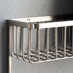 House Doctor Bath, badevrelseskurv m. flaskeophng - slv finish