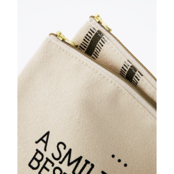 House Doctor Kobling st m. 2/clutches, Canva, Sort, rhvid, brun