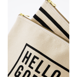 House Doctor Kobling st m. 2/clutches, Canva, Sort;Rhvid