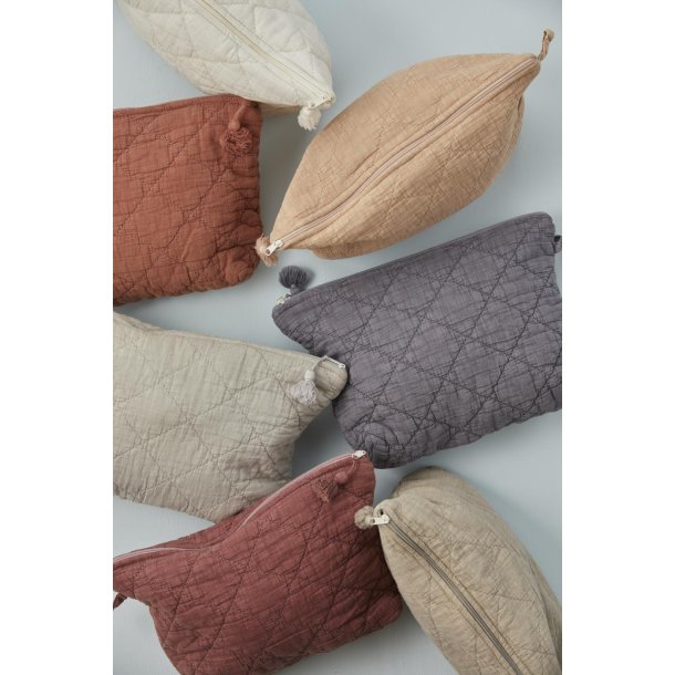 Ib Laursen Toilettaske Quiltet - Butter Cream