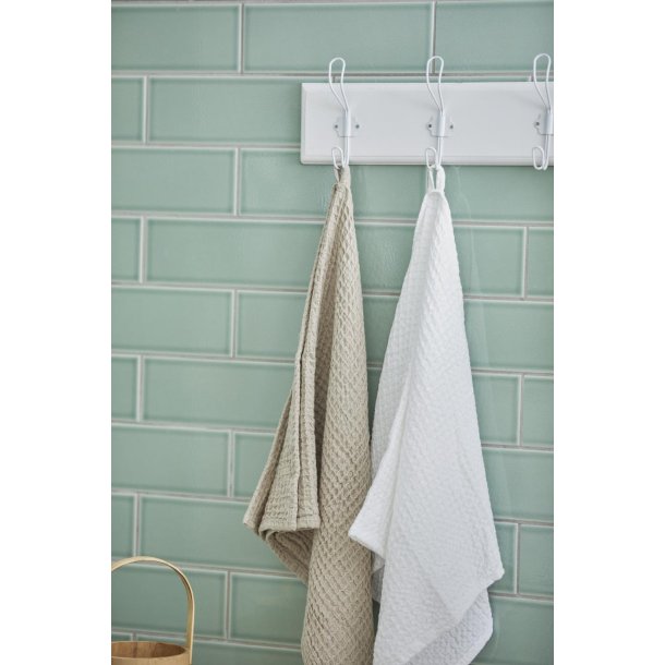 Ib Laursen Hndklde Liseleje m/vaffelmnster beige 50x100 cm