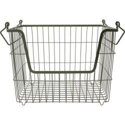 House Doctor Kurv, Taw H23,5 cm, Armygrn