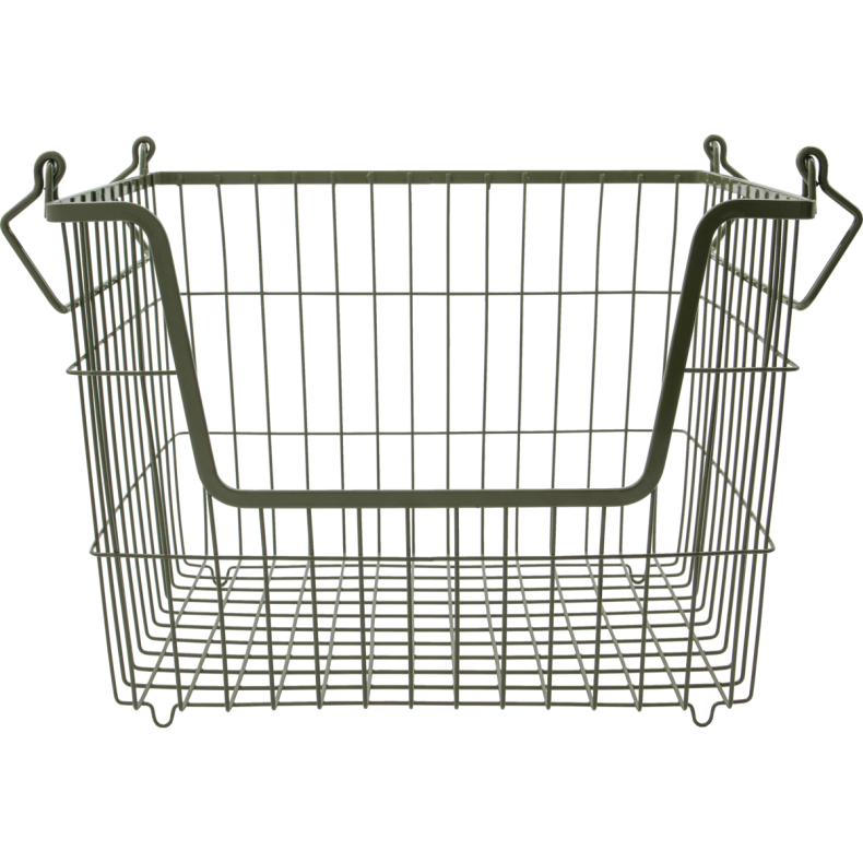 House Doctor Kurv, Taw H23,5 cm, Armygrn